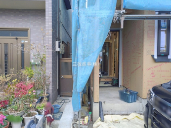 �O�ʓ��H�܂ތ��n�ʐ^�@-